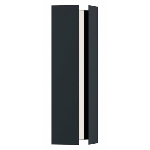 RYNW0624LAJUDBK AFX Ryan - 25W 1 LED Outdoor Wall Sconce-24 Inches Tall and 6 Inches Wide
