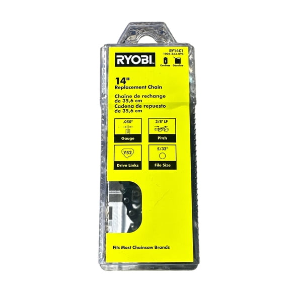 RYOBI 14 in. 0.050-Gauge Replacement Full Complement Standard Chainsaw Chain, 52 Links (Single-Pack)