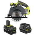 thumbnail image 1 of RYOBI 18-Volt Cordless 5 12inch Circular Saw Kit with a 4Ah Battery and Charger (No Retail Packaging), 1 of 8