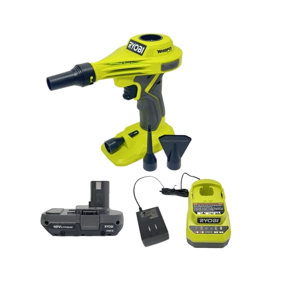 RYOBI 18 Volt High Volume Inflator PCL016 Kit with Battery and Charger
