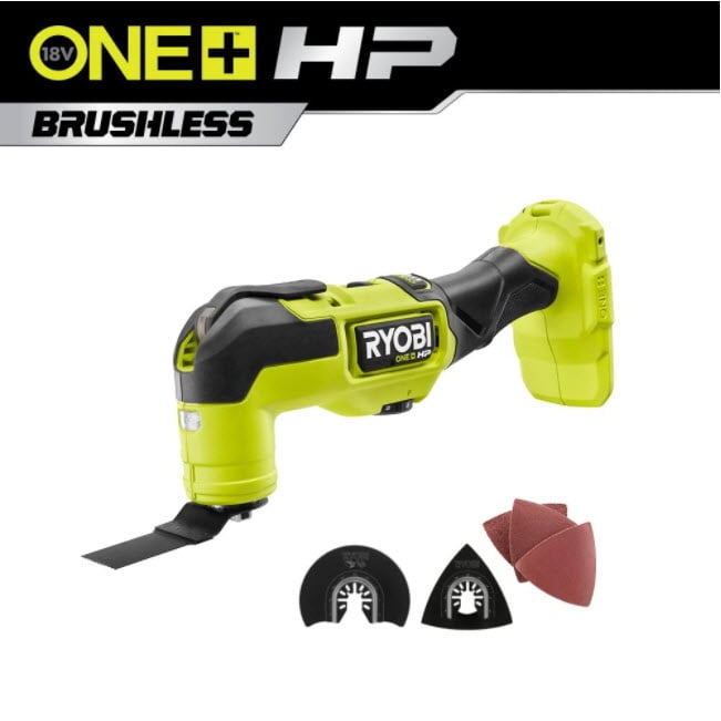 RYOBI 18 Volt Multi Tool Brushless Cordless Variable Speed LED