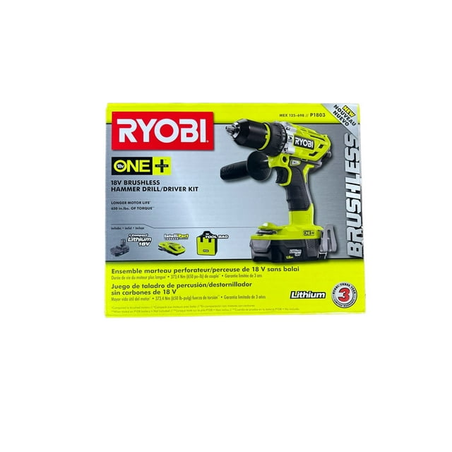 Ryobi ONE+ HP 18V Brushless Cordless 1/2 Hammer Drill Tool