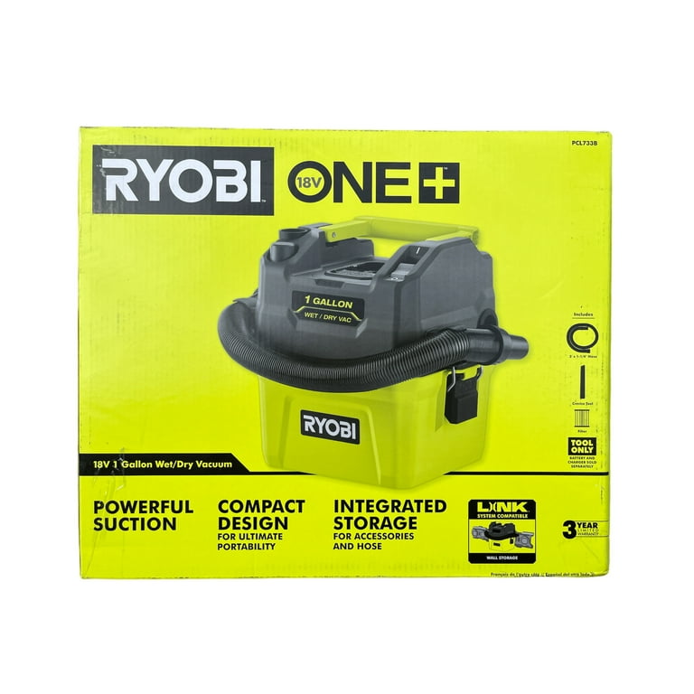 Dry Vacuum Ryobi One Gallon Air Compressor RYOBI 18V ONE+