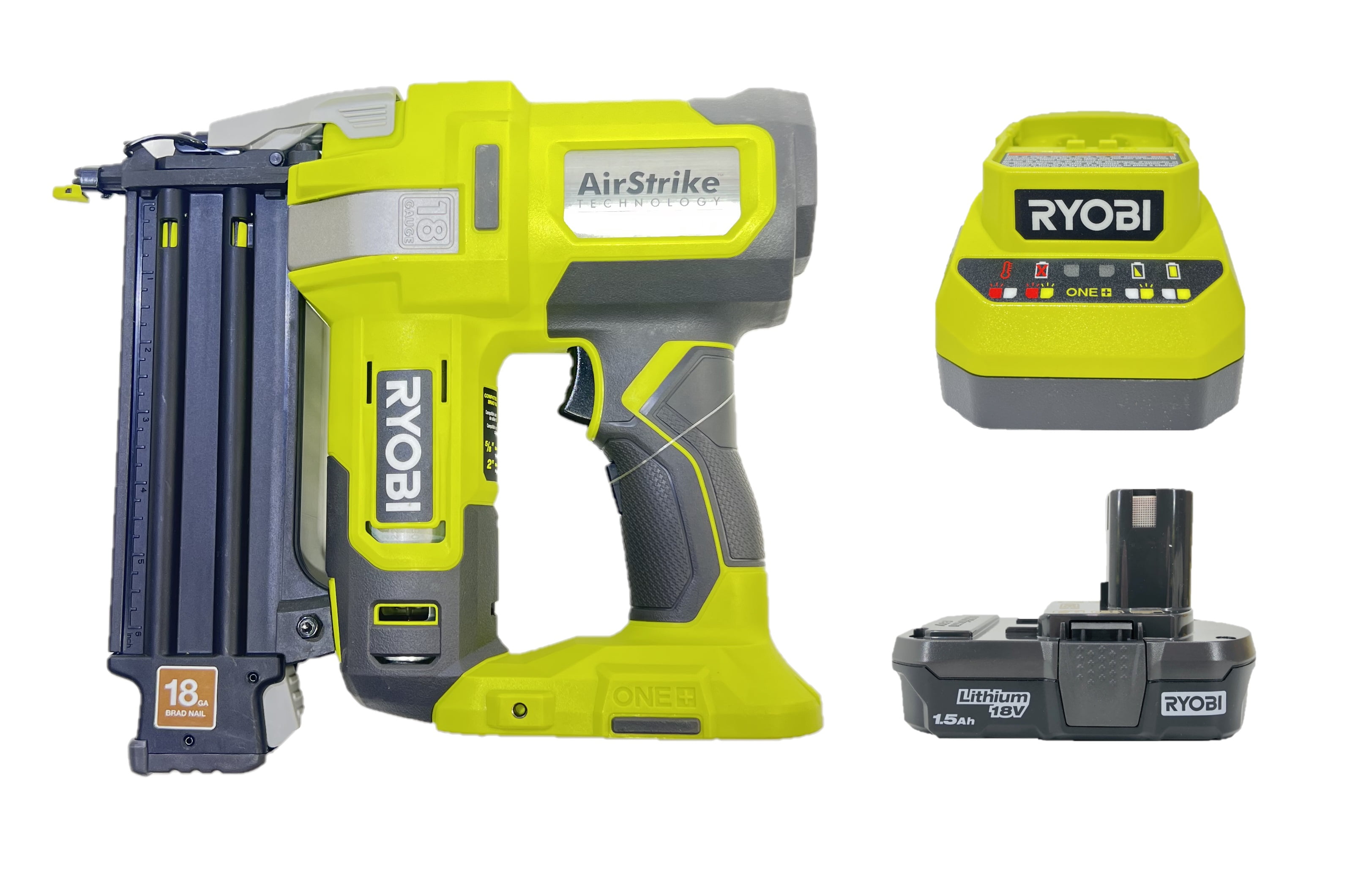 RYOBI 18V ONE+ AirStrike 18GA Brad Nailer Kit (Bulk Packaged) P321K