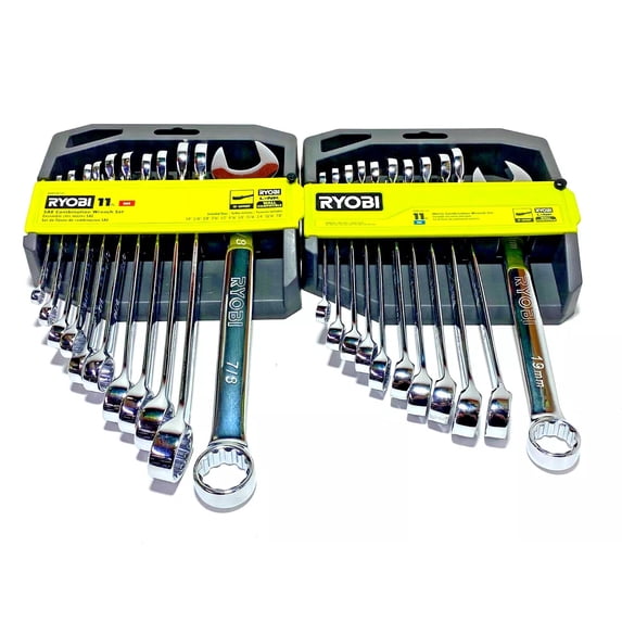 RYOBI 22 PC. SAE & Metric Combination Wrench Set