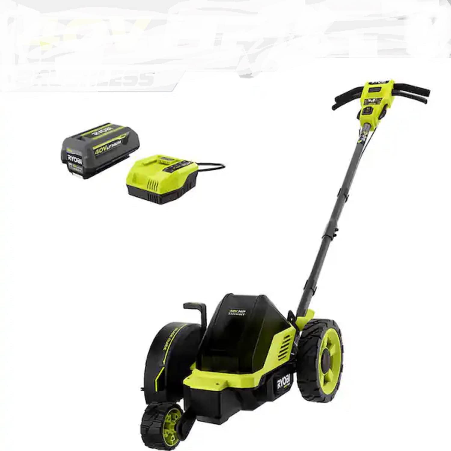 RYOBI 40V HP Brushless 9 in. Cordless Edger with 4.0 Ah