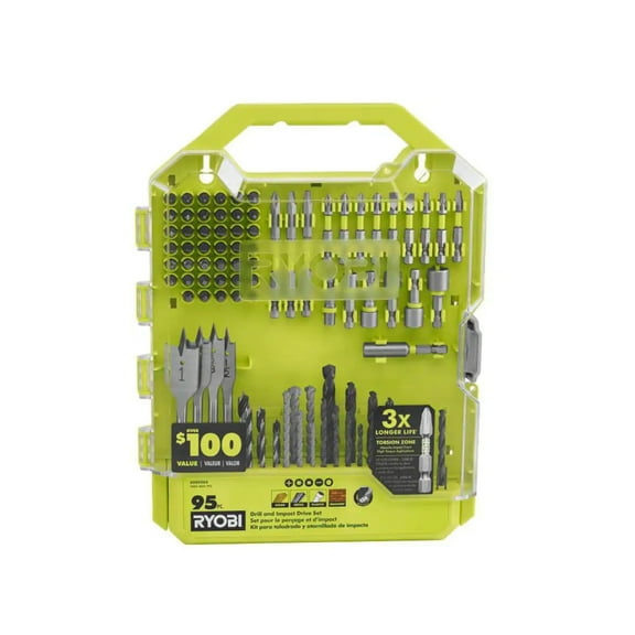 RYOBI Drill and Impact Drive Kit (95-Piece)