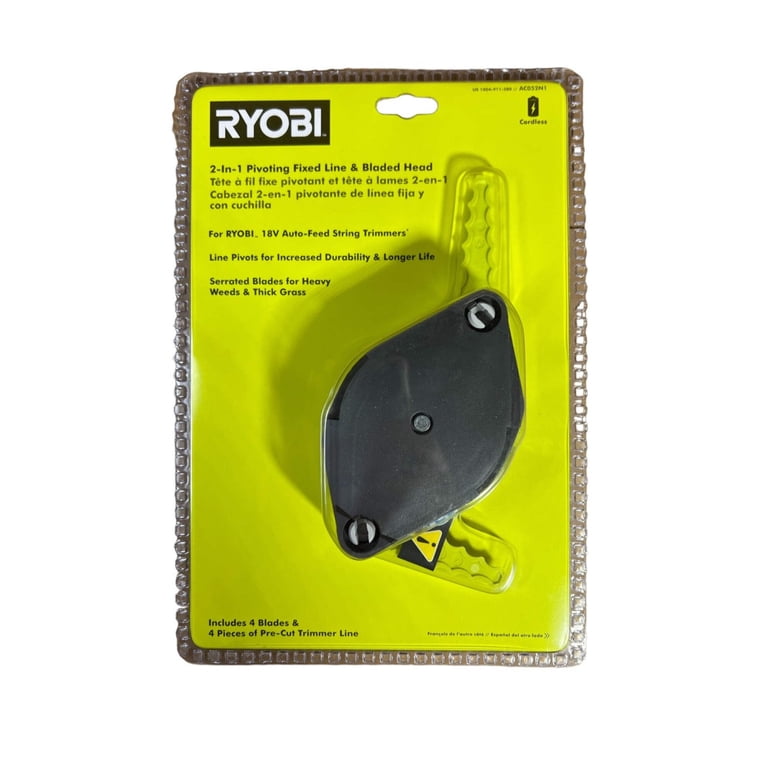 RYOBI (AC052N1) 2-in-1 Pivoting Fixed Line and Bladed Head