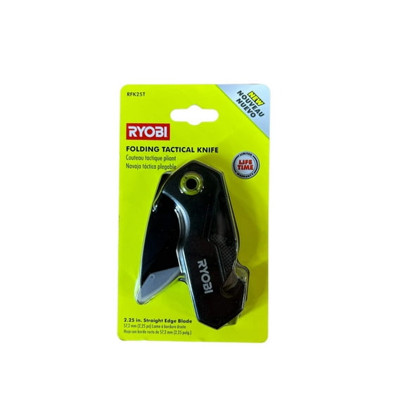 RYOBI Compact Folding Tactical Knife with 2.25 in. Blade