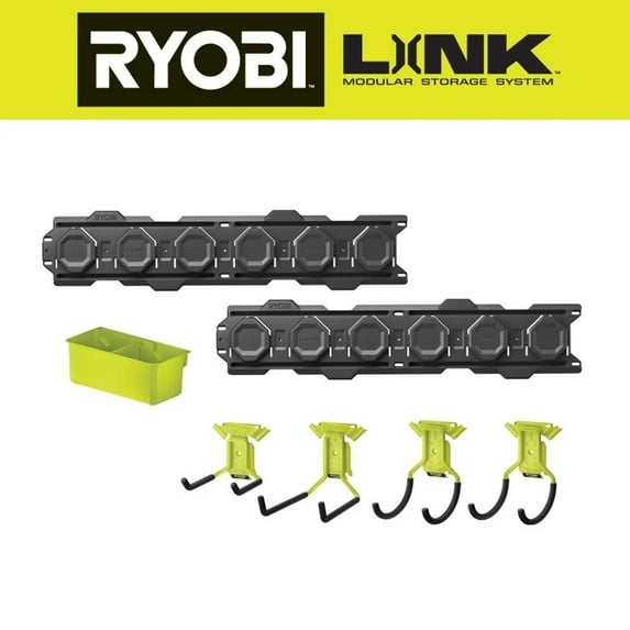 RYOBI LINK 7-Piece Wall Storage Kit
