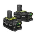 thumbnail image 1 of RYOBI ONE+ 18V 4.0 Ah Power Tool Battery, 2 Pack, 1 of 13