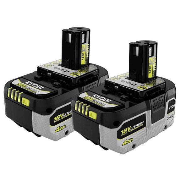 RYOBI ONE+ 18V HIGH PERFORMANCE Lithium-Ion 4.0 Ah Battery (2-Pack)