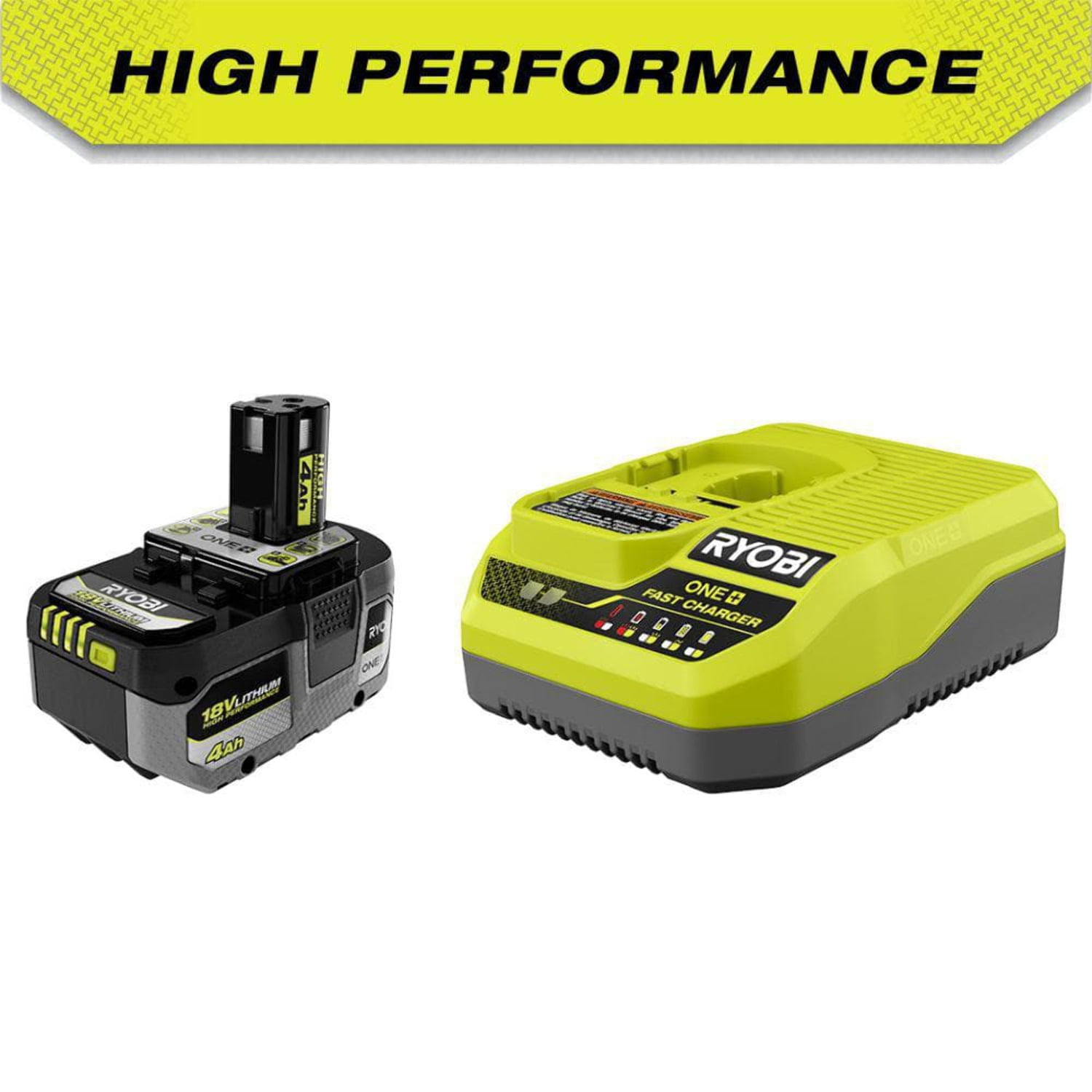 RYOBI ONE 18V HIGH PERFORMANCE Starter Kit with 4.0 Ah Battery and Charger Walmart