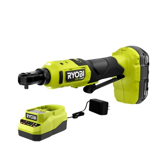 RYOBI ONE+ 18V HP Brushless Cordless 1/4 in. High Speed Ratchet Kit with Battery and Charger (Bulk Packaged) PSBRC02K1