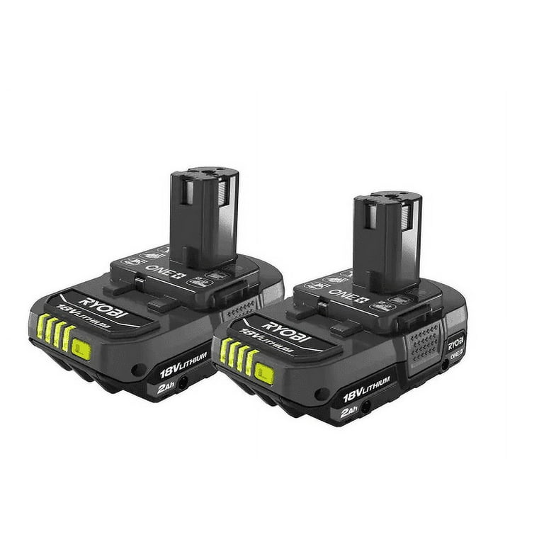 RYOBI ONE 18V Li Ion 2.0 Ah Compact Battery 2 Pack Rechargeable Power Tools Compatible Walmart