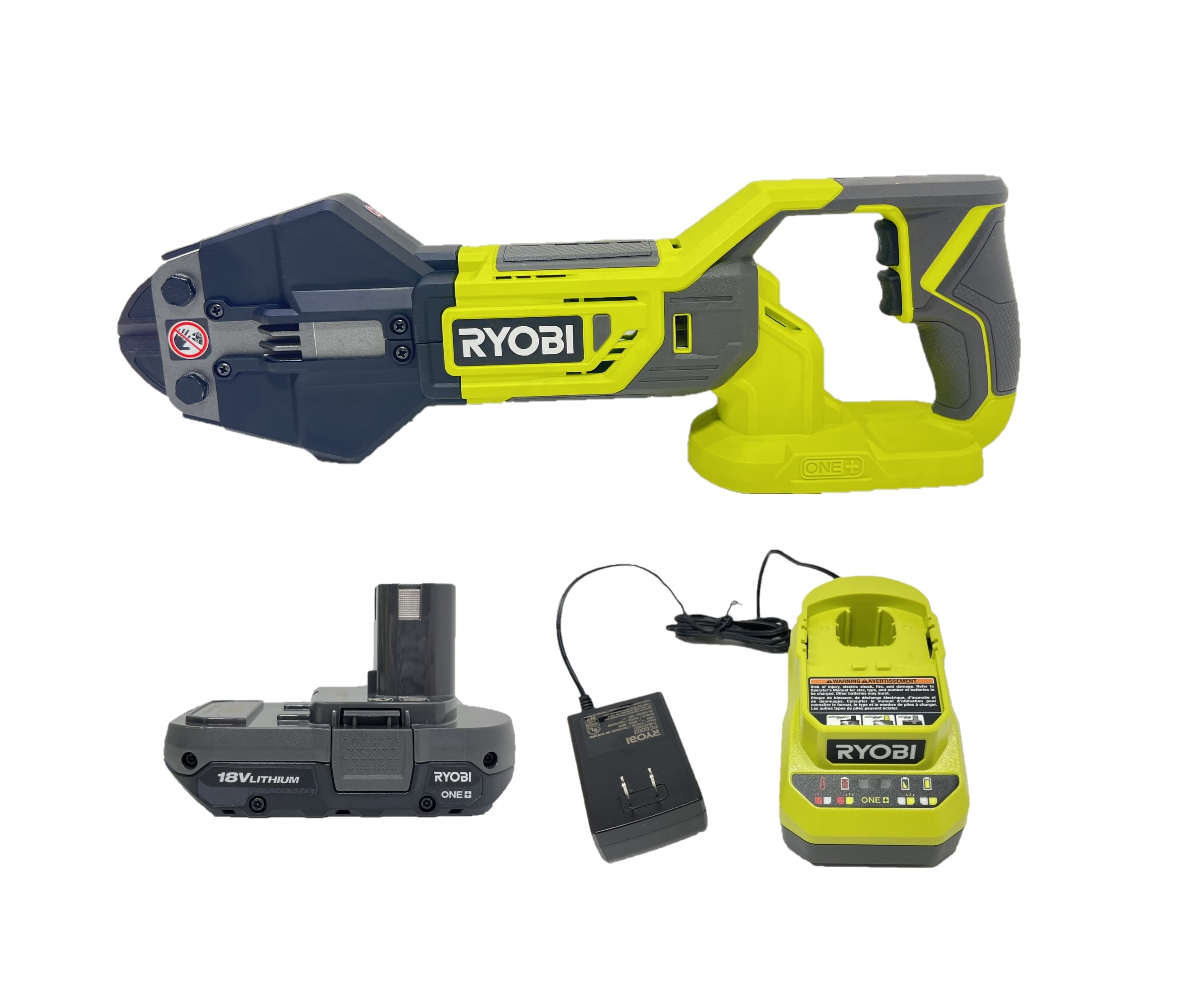 RYOBI ONE+ 18V P592 Cordless Bolt Cutter Kit with Battery and