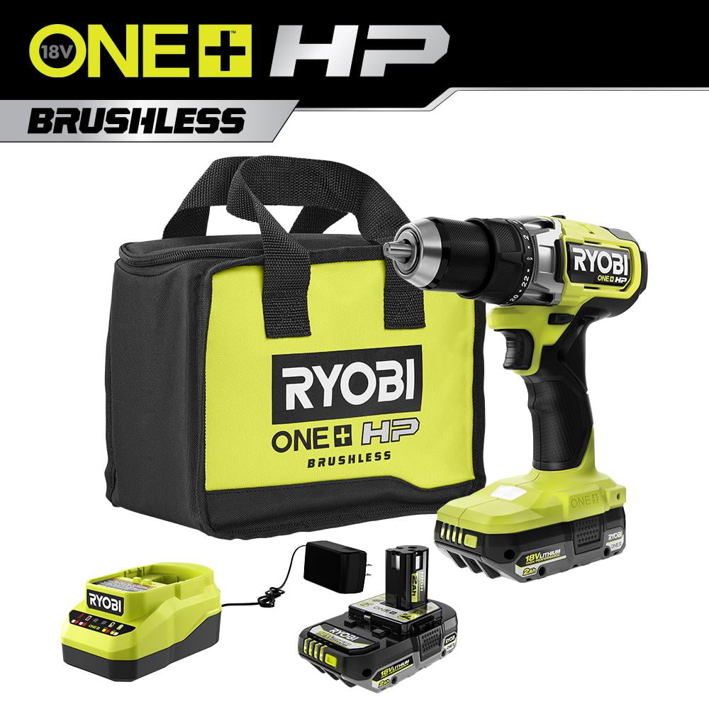 RYOBI ONE+ HP 18V Brushless Cordless 1/2 in. Drill/Driver Kit with (2) 2.0 Ah HP Battery, Charger and Bag Sansujyuku sansujyuku.com