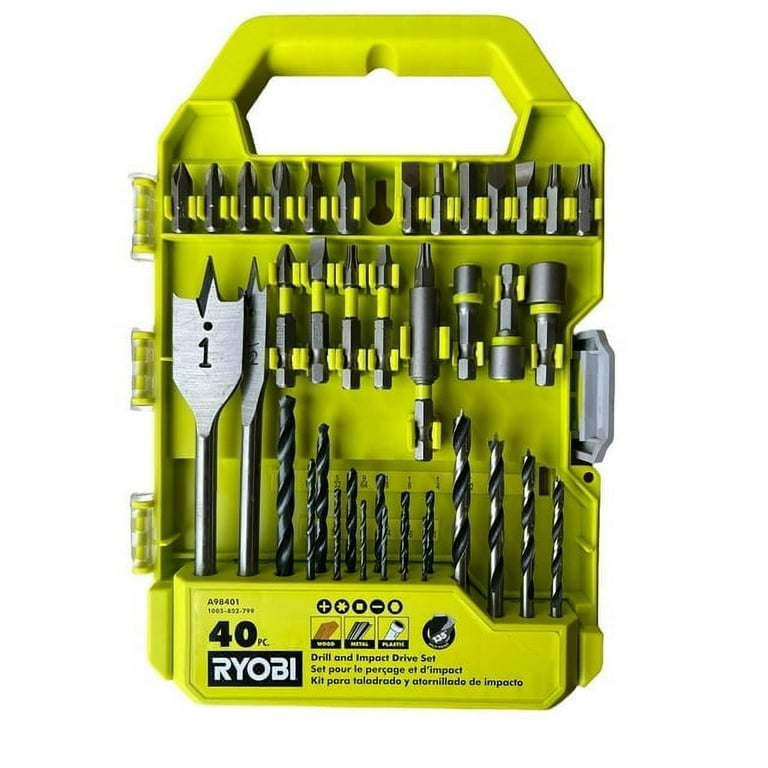 【初回限定】 Oxide RYOBI Drill Pieces 40 Black, Set, Kit Drive Impact and リョービ