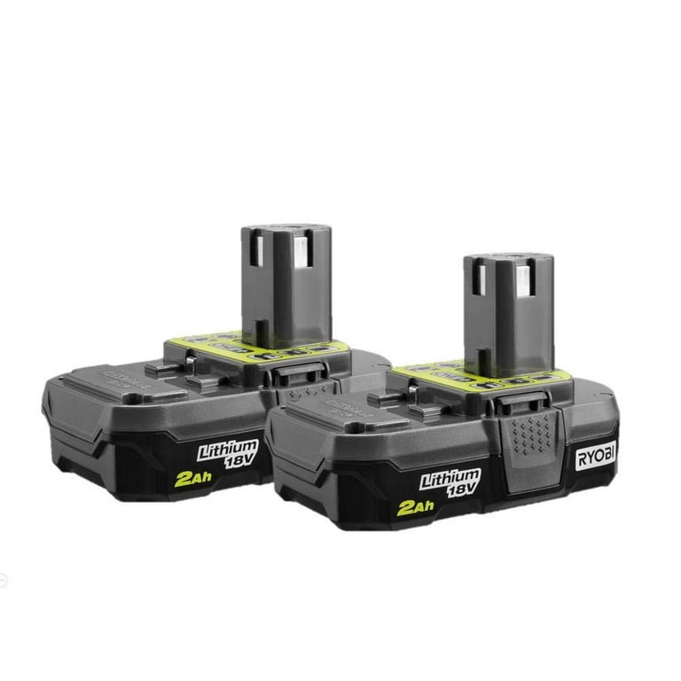 18-Volt ONE+ 2.0 Ah Lithium-Ion Compact Battery (2-Pack) 18-Volt ONE+ 2.0 Ah Lithium-Ion Compact Battery (2-Pack)