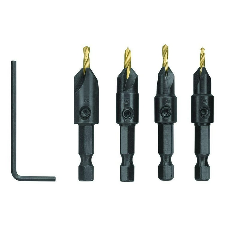 SpeedLoad+ 5-Piece Power Groove Countersink Set SpeedLoad+ 5-Piece Power Groove Countersink Set