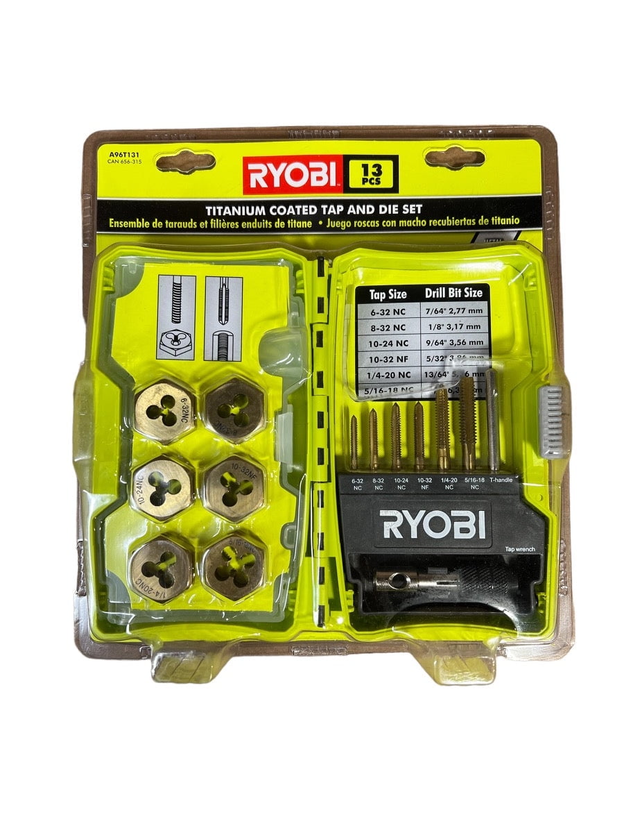 RYOBI Tap Die Set 13 Piece