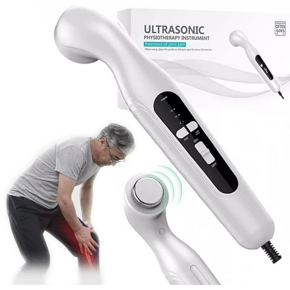 RYPFOEWBN Ultrasonic physiotherapy instrument, deep pain relief on the large radiation surface for 15 minutes, intelligent timing, 3-speed intensity adjustment, joint and muscle pain relief
