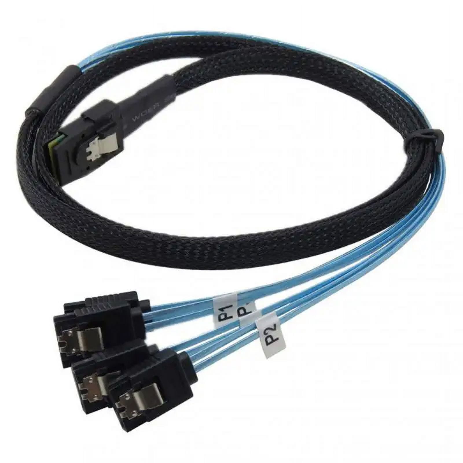 RYRA SATA 3.0 III 6 Gbps SAS Cable For Server SATA 7 Pin To SATA 7 Pin Data Cable Breakout Cable Hard Drive Splitter Dual Cable