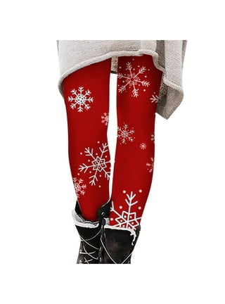 Adult Women Christmas Leggings Red Black Buffalo  Christmas leggings,  Legging fits, Black and red