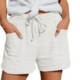 thumbnail image 1 of RYRJJ Cotton Linen Shorts for Women Plus Size Summer Casual Wide Leg Loose High Waist Drawstring Dressy Shorts Beach Vacation Shorts(White,XXXXXL), 1 of 8