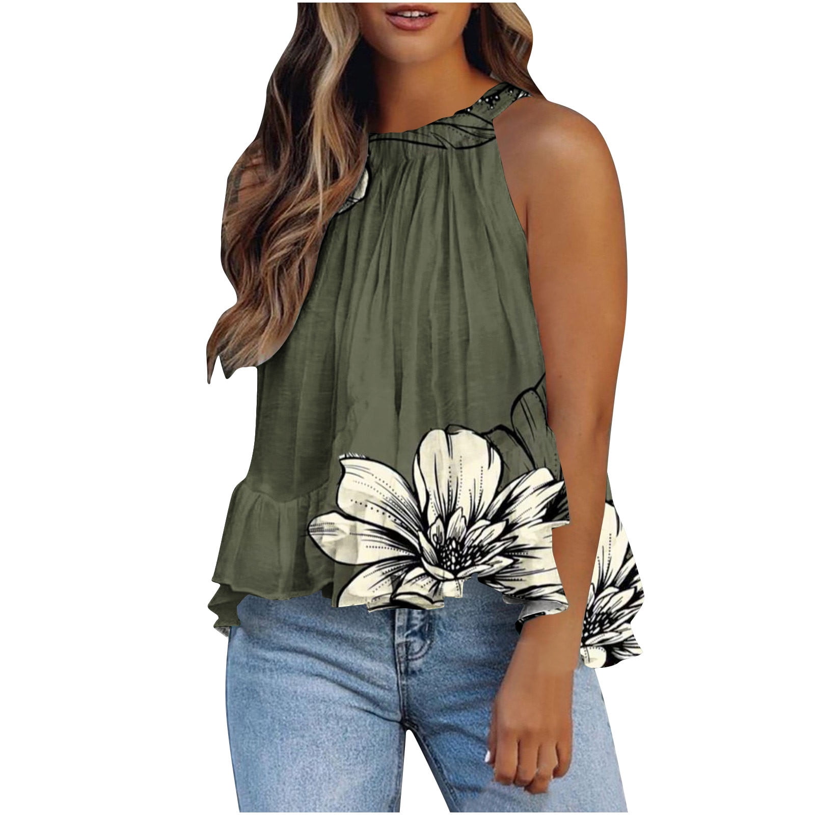 Dressy flowy tops top