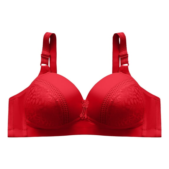 RYRJJ Full Coverage Bras for Women No Underwire Soft Push Up Bralettes with Support Adjustable Straps Everyday Bras