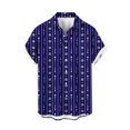 thumbnail image 1 of RYRJJ Hawaiian Bowling Shirt for Men Vintage Short Sleeves Button Down Shirts Casual Color Blcok Print Beach Summer Shirt(z1-Dark Blue,XL), 1 of 5