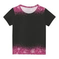 thumbnail image 1 of RYRJJ Kids Girls Boys Short Sleeve T Shirts Toddler Child Sequin Graphic Print Summer Basic Tops Crewneck Tees Shirt, 1 of 4