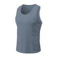 thumbnail image 1 of RYRJJ Men's Tank Tops Quick Dry Workout Sleeveless Tee Shirts Muscle Athletic Gym Running Beach Tanks for Men(Gray,L), 1 of 5
