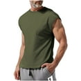 thumbnail image 1 of RYRJJ Men's Tank Tops Sleeveless Workout Athletic Muscle T Shirts Casual Summer Tank Shirts(Army Green,S), 1 of 7