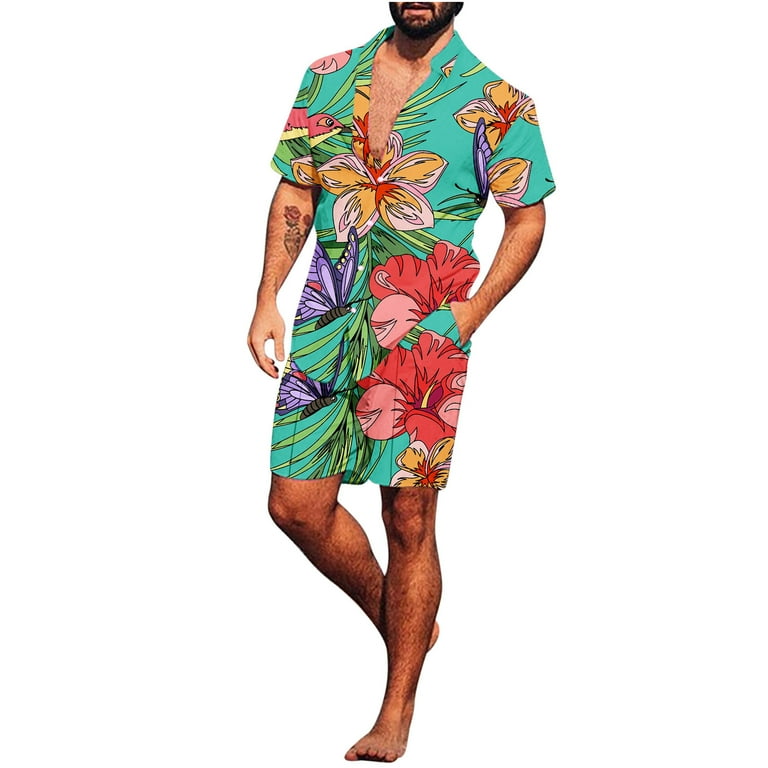 2 piece tropical outfit cheap