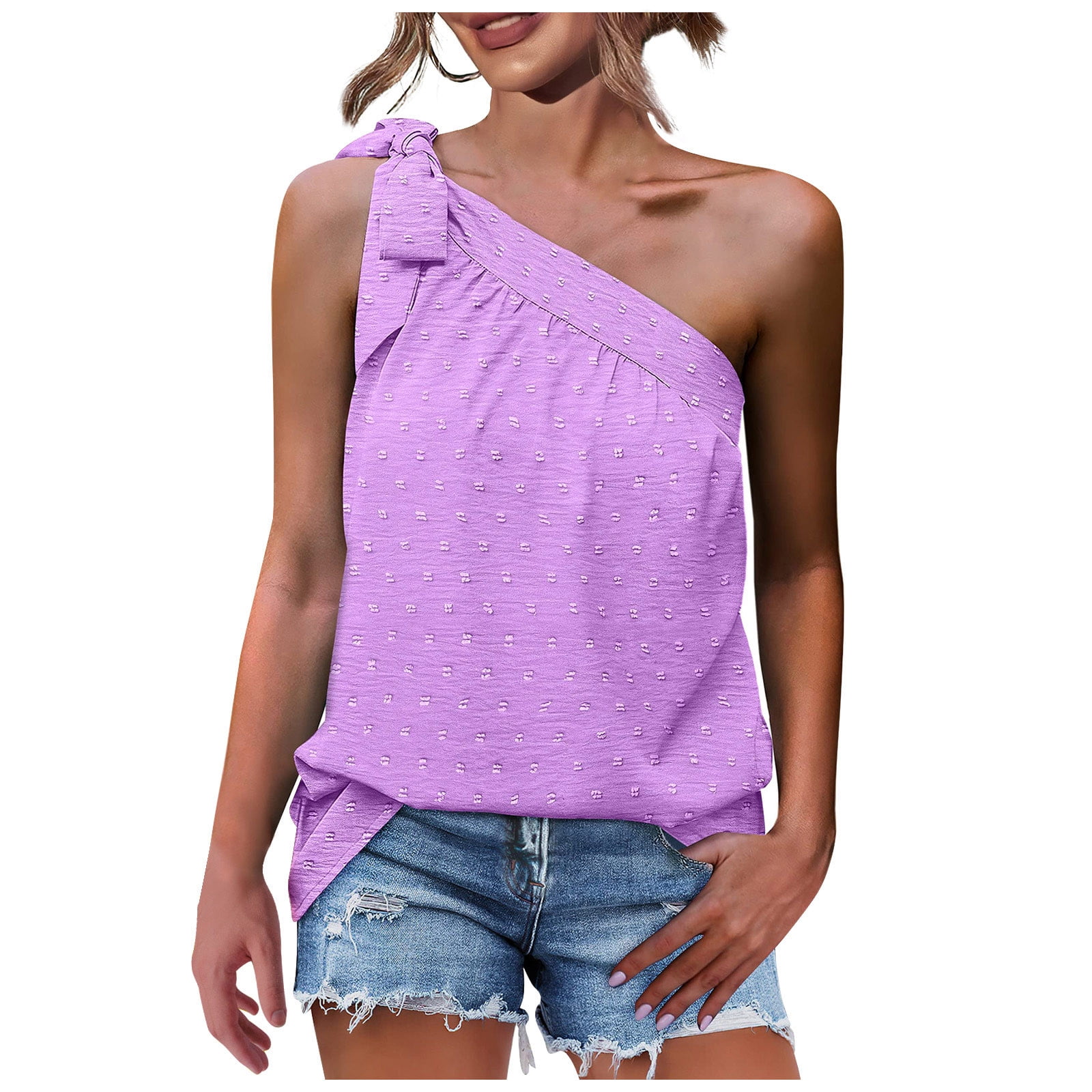 トップス sheller one shoulder ribbon shirt tops sheller one shoulder ribbon shirt tops