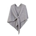 thumbnail image 1 of RYRJJ Shawl Wraps for Women Dressy Fall Winter Knitted Shawls and Wraps Cardigan Cape Warm Wool Shoulder Top Sweater Scarf(Gray,Free Size), 1 of 7