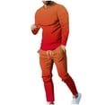 thumbnail image 1 of RYRJJ Sweatsuits for Men Workout Jogger Tracksuit 2 Piece Outfits Crewneck Sweatshirts Pullover Casual Sweatpants Sets, 1 of 7