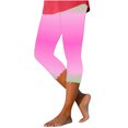 thumbnail image 1 of RYRJJ Tie Dye Capri Leggings for Women High Waisted Stretch Knee Length Leggings Casual Summer Workout Athletic Running Yoga Capris Pants, 1 of 5