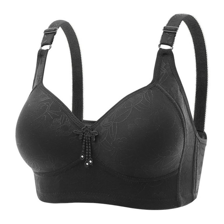 RYRJJ Wireless Push Up Bra for Women Soft Support No Underwire Bras  Adjustable Strap Comfortable Full Cup Wire Free Bralette Everyday