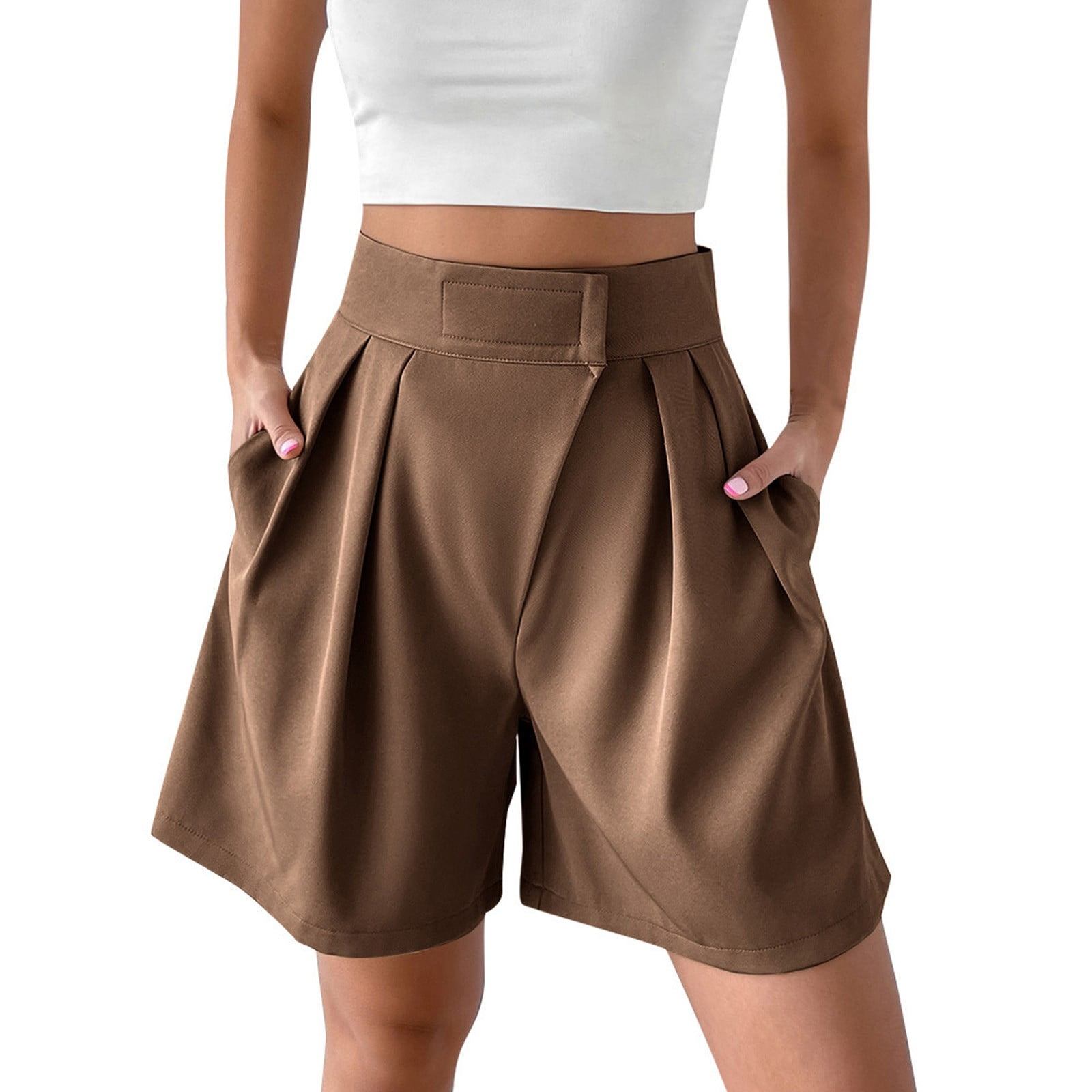 brown dress shorts womens Women's Brown Shorts