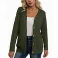 thumbnail image 1 of RYRJJ Women Cable Knit Cardigan Sweater Long Sleeve V-Neck Button Down Cardigans with Pockets Lightweight Fall Sweater Coat(Army Green,XL), 1 of 4