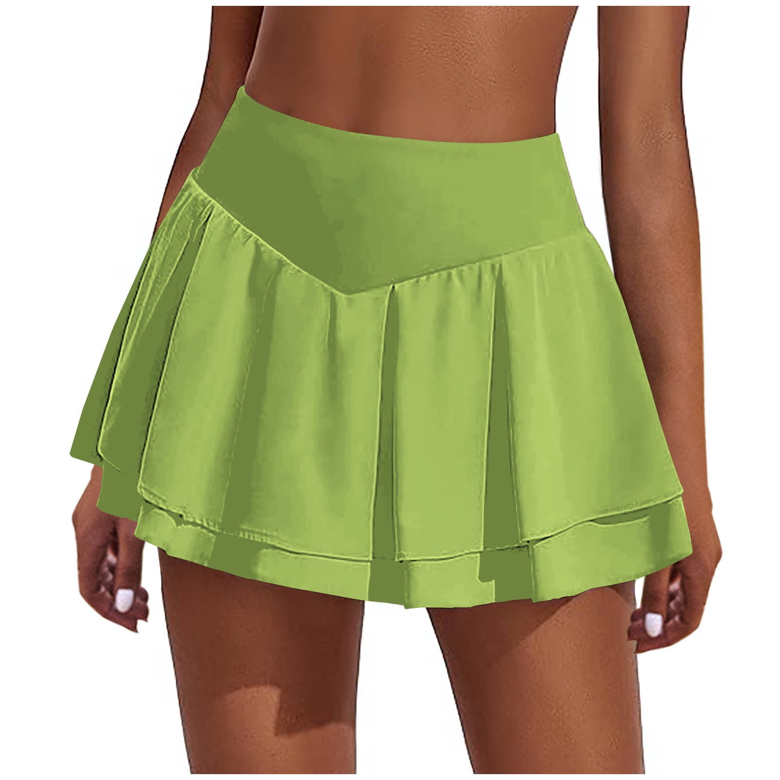 RYRJJ Women Tennis Skirts with Pockets High Waisted Golf Skirts