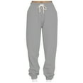 thumbnail image 2 of Women's High Waisted Sweatpants - Lightweight Loose Fit Joggers With Pockets 2 of 13