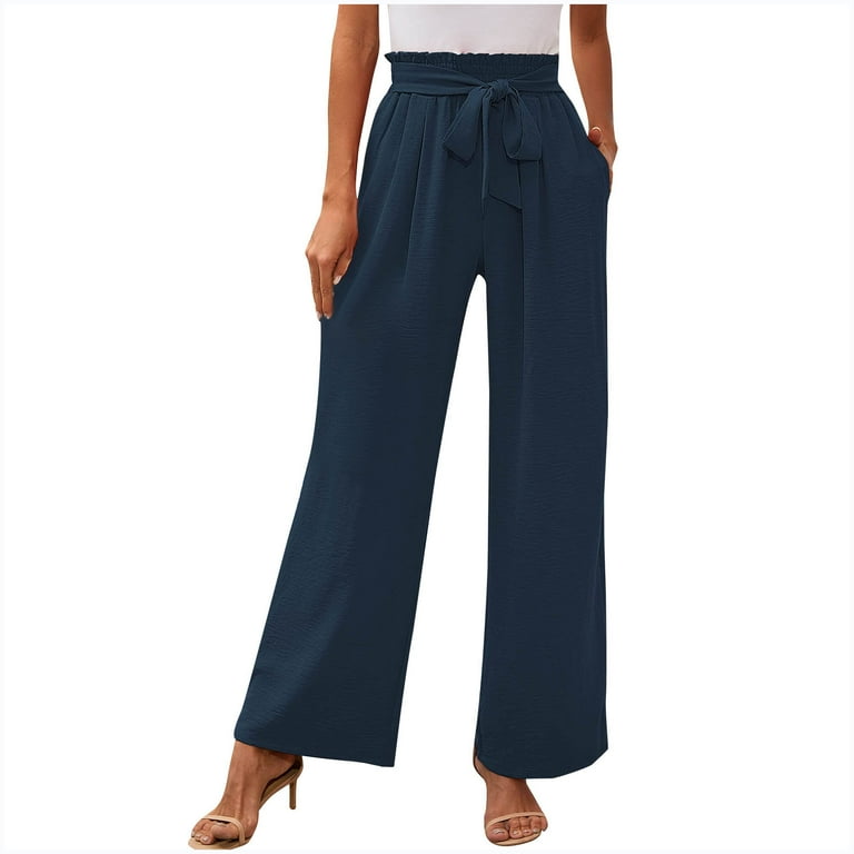 RYRJJ Women's Fashion Wide Leg Lounge Pants with Pockets