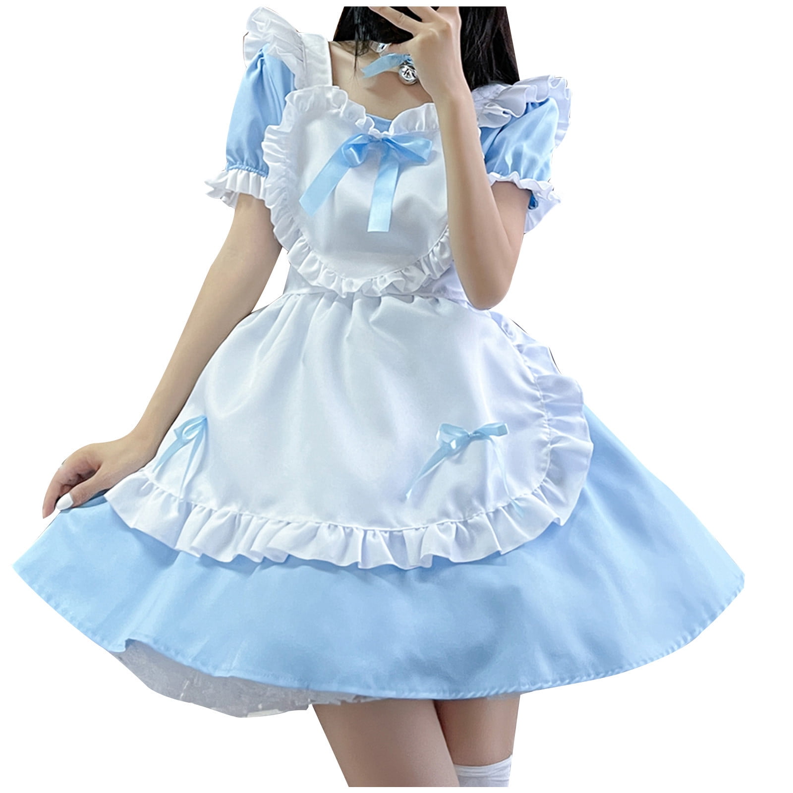 German Ruffles RYRJJ Women's German Dirndl Dress Bavarian Oktoberfest Dresses with ...
