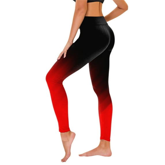 RYRJJ Women's High Waist Workout Seamless Scrunch Booty Leggings Butt Lift Gym Fitness Teen Girls Sport Active Yoga Pants(01#Red,S)
