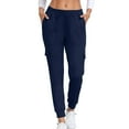 thumbnail image 1 of RYRJJ Women's Lightweight Hiking Cargo Pants Outdoor Casual Travel Sweatpants Joggers Elastic Waist Workout Running Pants with Pockets(Navy,S), 1 of 8