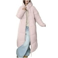 thumbnail image 1 of RYRJJ Women's Long Quilted Coat wiht Hood Zip Up Thickened Puffer Down Jacket Padded Winter Thermal Parkas Outerwear(Pink,S), 1 of 5